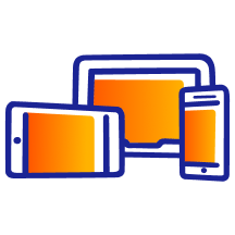 Customer data quality and governance icon.